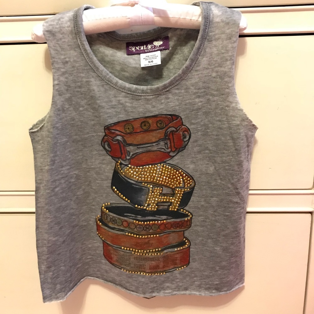 EUC Hermès bangles design girls sleeveless shirt